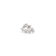 JDE994-18K GOLD DIAMOND SINGLE EARRING