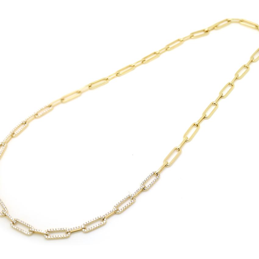 JDN434-18K GOLD DIAMOND NECKLACE